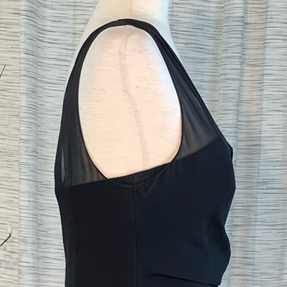 Rickie Freeman Teri Jon black sleeveless party dress. - Picture 14 of 16